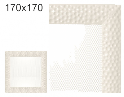 Krbová mřížka exkluzívní Kratki VENUS krémová 170x170