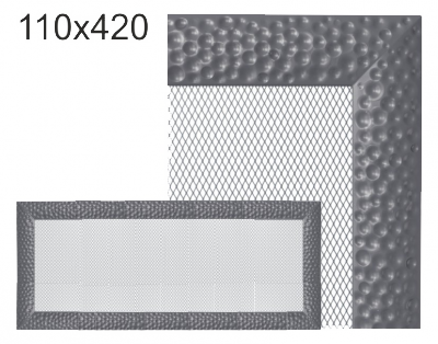 Krbová mřížka exkluzívní Kratki VENUS grafitová 110x420