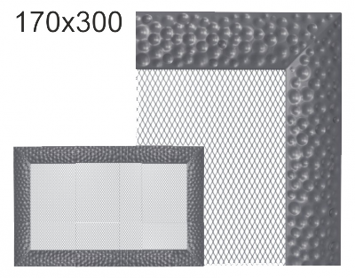 Krbová mřížka exkluzívní Kratki VENUS grafitová 170x300