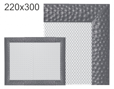 Krbová mřížka exkluzívní Kratki VENUS grafitová 220x300