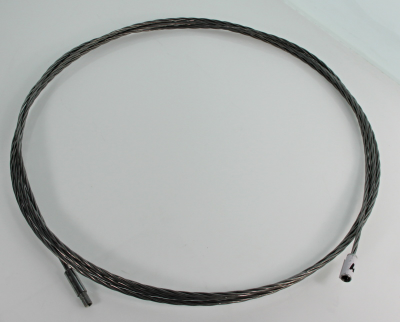 Ocelový kominický nástavec pro štětku a nebo kartáč Termopen délka 7 metrů závit M8 a M12 - ocelové stáčené lano