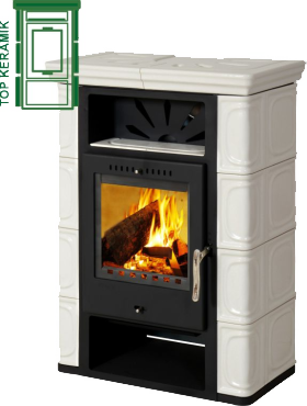 Krbová kamna Thorma kachlová THORMA Filakovo Borgholm TOP Keramik slonová kost