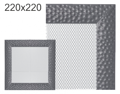 Krbová mřížka exkluzívní Kratki VENUS grafitová 220x220