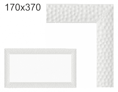 Krbová mřížka exkluzívní Kratki  VENUS bílá 170x370