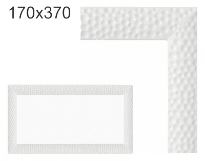 Krbová mřížka exkluzívní Kratki VENUS bílá 170x370