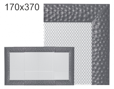 Krbová mřížka exkluzívní Kratki  VENUS grafitová 170x370