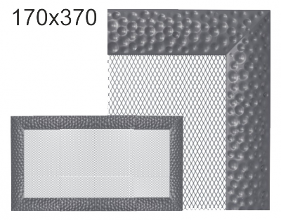 Krbová mřížka exkluzívní Kratki VENUS grafitová 170x370