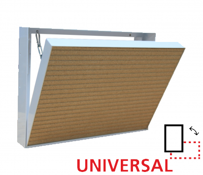 Revizní otvor do krbové obestavby UNIVERSAL H/V EBK ERET BERNARD s.r.o. 300x400 mm (400x300) - omítací provedení