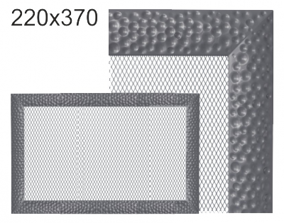 Krbová mřížka exkluzívní Kratki VENUS grafitová 220x370