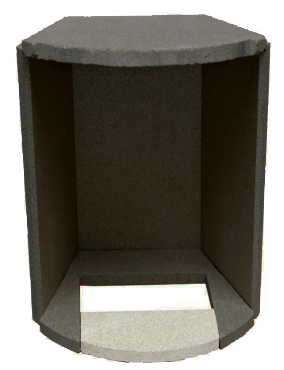Náhradní díl pro kulatá krbová kamna THORMA servis THORMA Filakovo - Profikrby s.r.o. Blansko ANDORRA, CADIZ, DELIA, vermiculit spodní přední (117x230x25 mm)