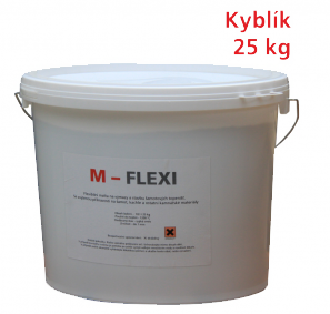 Šamotová výmazová a zdicí malta na ohniště RHI Magnesita M-flexi - 25 kg šamotová malta s výbornou přilnavostí pro šamotové vyzdívky kamen a sporáků