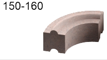 Akumulační obkladový prstenec magnetitový profikrby AKUMOL-M-DN170 pro kouřovody 150 až 160, segment 4,8 kg (kruh 19,1 kg)