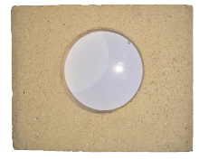 Vyzdívka FILEX - tmelená servis THORMA Filakovo - Profikrby s.r.o. Blansko Tvarovka šamotová zadní stredová s otvorem 24 cm x 19 cm