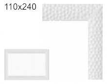 Krbová mřížka exkluzívní Kratki  VENUS bílá 110x240