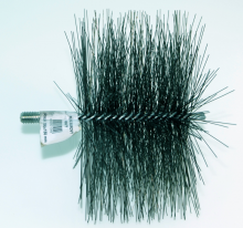 Kartáč kominický se závitem pro kominické tyče a nástavce - závit M12 Termopen ocelový čistící kartáč hranatý 150x150, závit M12