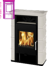 Krbová kamna Thorma Exclusive THORMA Filakovo Borgholm TOP Keramik slonová kost