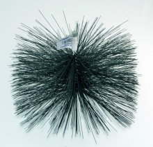 Kartáč kominický se závitem pro kominické tyče a nástavce - závit M12 Termopen ocelový čistící kartáč hranatý 200x200, závit M12