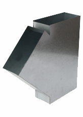 Čtyřhranné potrubí 90x200 Spiroflex rozvodka - odbočka 45 90x200 mm