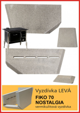 Náhradní díl pro sporáky Thorma servis THORMA Filakovo - Profikrby s.r.o. Blansko FIKO 70 NOSTALGIA B - sada vermikulitů levá