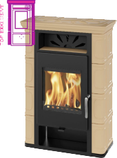 Krbová kamna Thorma Exclusive THORMA Filakovo Borgholm TOP Keramik cappuccino