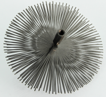 Kominický kartáč ocelový Termopen Kartáč komínový nerezový - štosákový, z nerez pásků, průměr 200, závit M 12