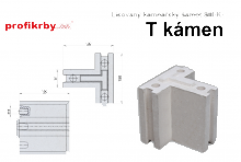 Kamnářská šamotová tvarovka RHI Magnesita Lisovaný šamot SIII-K - T kámen (pero-drážka)