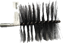 Kartáč kominický se závitem pro kominické tyče a nástavce - závit M12 Termopen ocelový čistící hranatý 60x90  - kominické nářadí pro čištění kotlů, závit M12