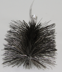 Kartáč kominický se závitem pro kominické tyče a nástavce - závit M12 Termopen ocelový čistící kartáč hranatý 30x80  - kominické nářadí pro čištění kotlů, závit M12