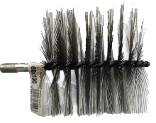 Kartáč kominický se závitem pro kominické tyče a nástavce - závit M12 Termopen ocelový čistící hranatý 60x100  - kominické nářadí pro čištění kotlů, závit M12