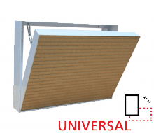 Revizní otvor do krbové obestavby UNIVERSAL H/V EBK ERET BERNARD s.r.o. 300x400 mm (400x300) - omítací provedení